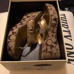 Coach Wedge shoes